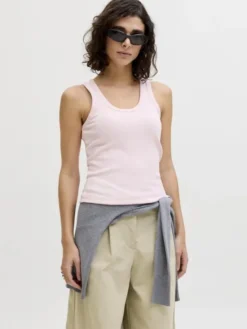JXFRIDA SL U-NECK TOP JRS NOOS