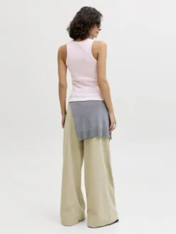 JXFRIDA SL U-NECK TOP JRS NOOS