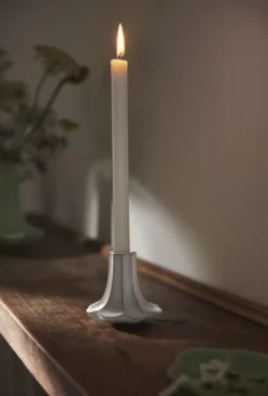 Kantarel Lysestage H10 cm sand