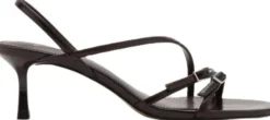 Kitten heel sandals with straps