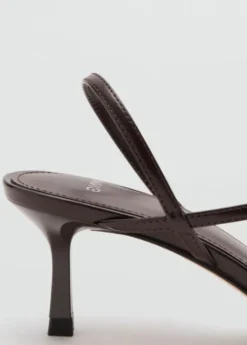 Kitten heel sandals with straps