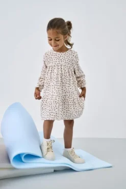 KMGTHYRA LIFE LS A-SH DRESS AOP WVN