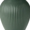 Knabstrup vas H 12. 5 cm ripple mat celadon green