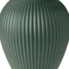 Knabstrup vas H 27 cm ripple mat celadon green