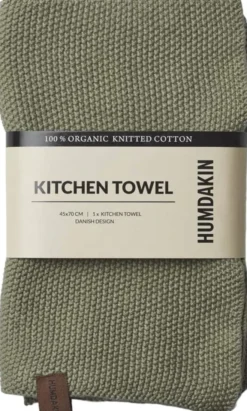 Knitted kitchen towel Oak