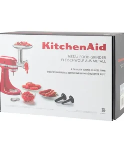 Köttkvarn till köksmaskin stål/svart