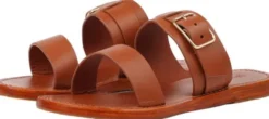 LACCO - ADJUSTABLE LEATHER SANDAL W/ LARGE BUCKLE