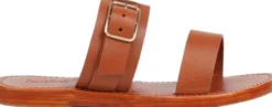 LACCO - ADJUSTABLE LEATHER SANDAL W/ LARGE BUCKLE