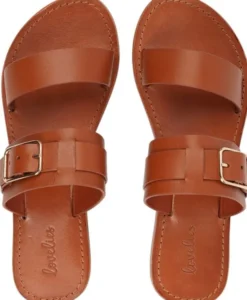 LACCO - ADJUSTABLE LEATHER SANDAL W/ LARGE BUCKLE