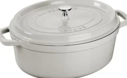 La Cocotte Gryta 37 cm / 8 l, Oval, White Truffle, Gjutjärn