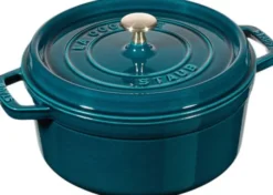 La Cocotte Gryta 20 cm / 2,2 l, Rund, La-Mer, Gjutjärn