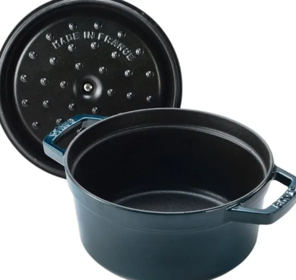 La Cocotte Gryta 20 cm / 2,2 l, Rund, La-Mer, Gjutjärn