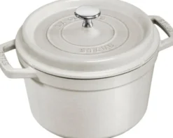 La Cocotte Gryta Djup 24 cm / 4,75 l, Rund, White Truffle, Gjutjärn