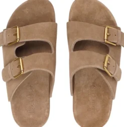 LAMIA - SOFT SUEDE SANDAL / RUBBER SOLE