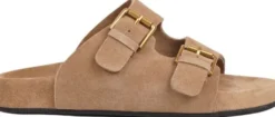 LAMIA - SOFT SUEDE SANDAL / RUBBER SOLE