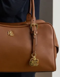 Leather Large Marcy Zip Satchel