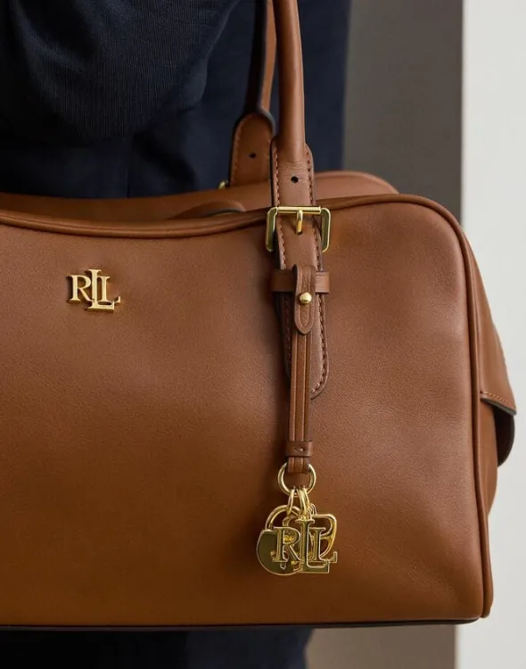 Leather Large Marcy Zip Satchel