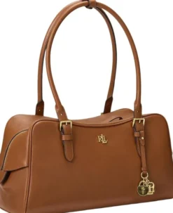 Leather Large Marcy Zip Satchel