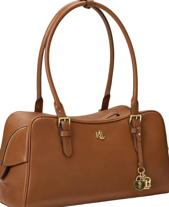 Leather Large Marcy Zip Satchel