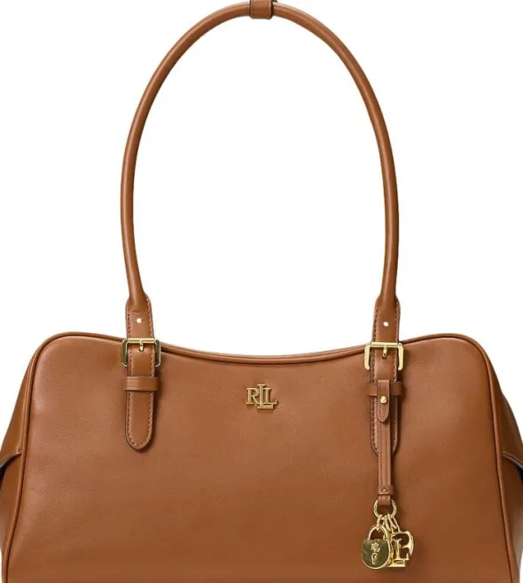 Leather Large Marcy Zip Satchel