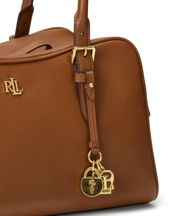 Leather Large Marcy Zip Satchel