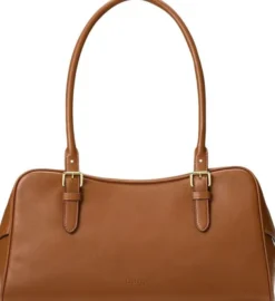 Leather Large Marcy Zip Satchel