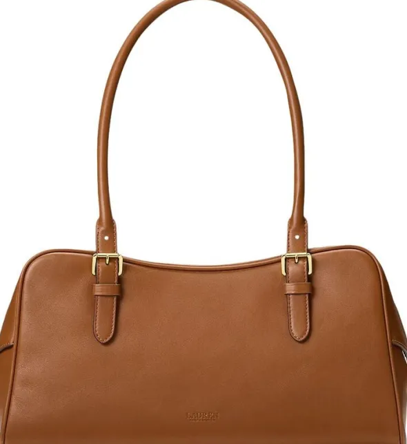 Leather Large Marcy Zip Satchel