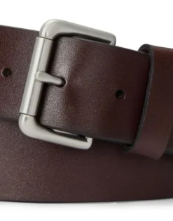 Leather Roller-Buckle Belt