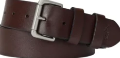 Leather Roller-Buckle Belt