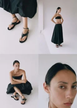 Leather straps sandals