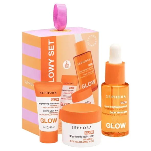 LET'S GET GLOWY SET - Minikit för vård och rutin för lyster