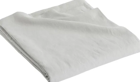 Linen Bedspread-240 x 260-Sky grey