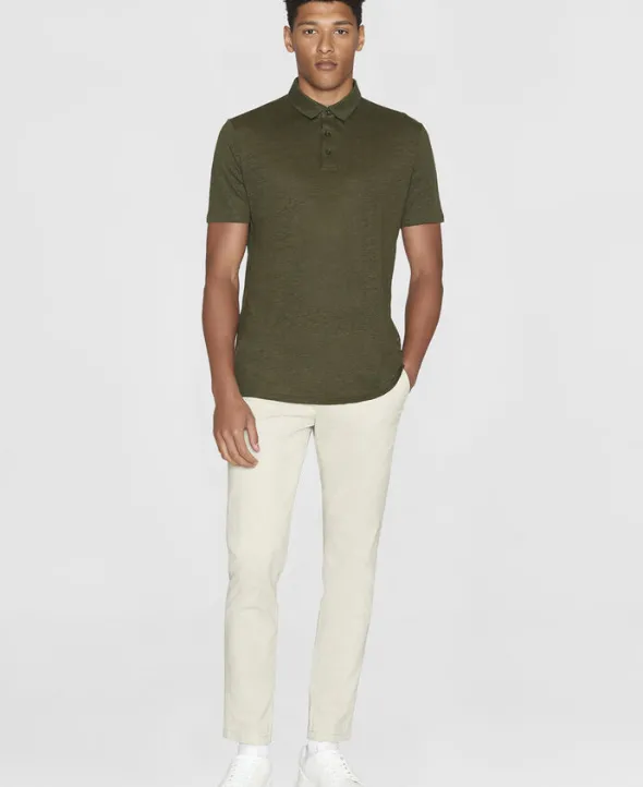 Linen polo - GOTS/Vegan
