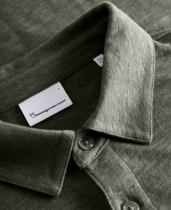 Linen polo - GOTS/Vegan