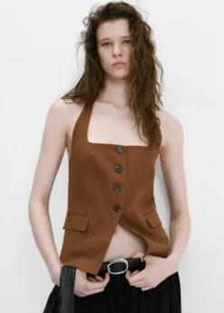Linen suit waistcoat
