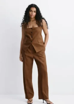 Linen suit waistcoat