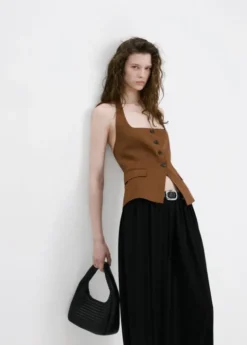 Linen suit waistcoat
