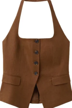 Linen suit waistcoat