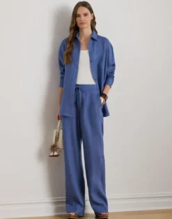 Linen Wide-Leg Pant
