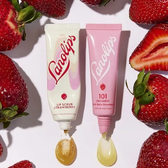 Lip Rituals Scrub & Balm Duo Strawberry - läppbalsam och skrubb