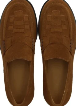 Loafer med fletdetalje