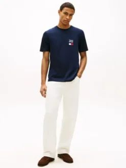 Logo Embroidery Jersey Crew Neck T-Shirt