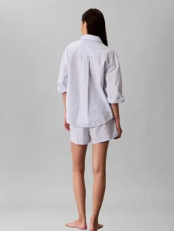 Logo Patch Poplin Shorts