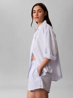 Logo Patch Poplin Shorts