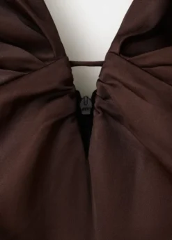 Long jumpsuit with V-neck
