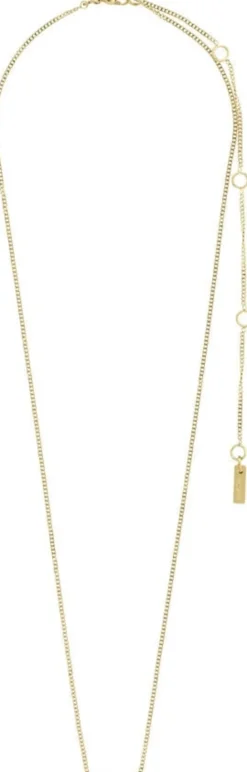 LOVE recycled necklace gold-plated