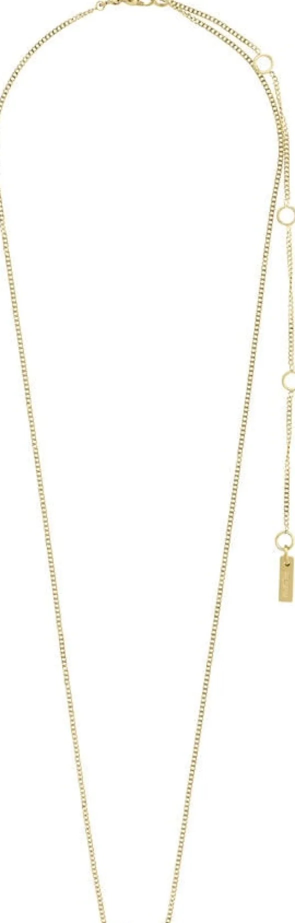 LOVE recycled necklace gold-plated