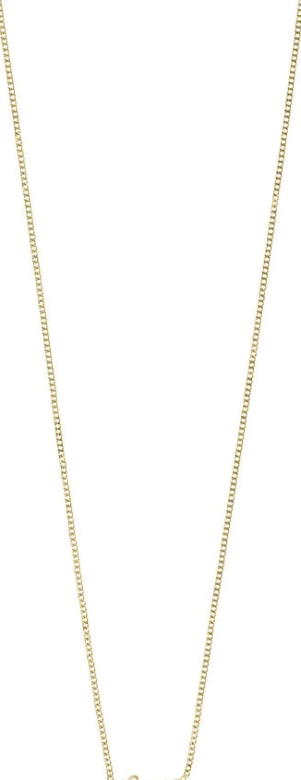 LOVE recycled necklace gold-plated
