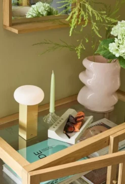 Low Portable Lamp Brass