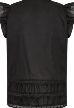 LR-ROSY 2 Bluse Sort